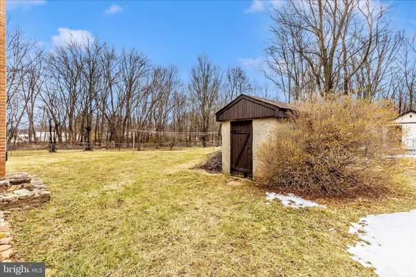 a backyard of a house