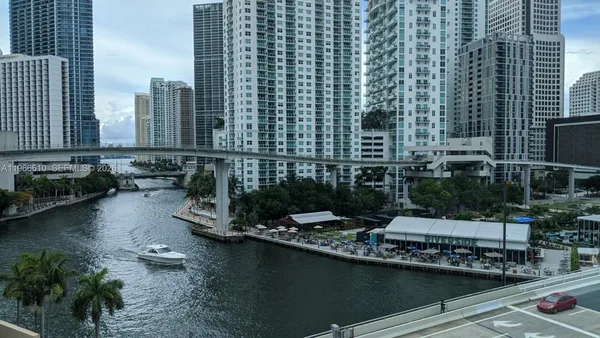 a view of a lake and a city view