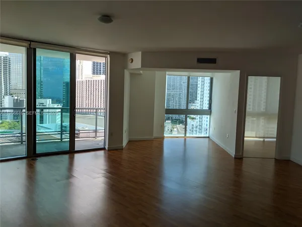 a view of an empty room