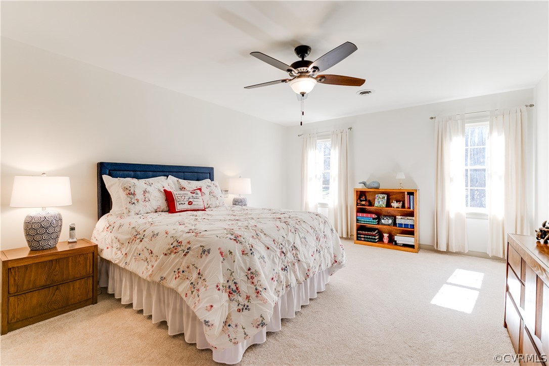 14302 Chimney House Road Midlothian, VA 23112 - Photo 6 of 50 a bedroom with a bed and a chandelier