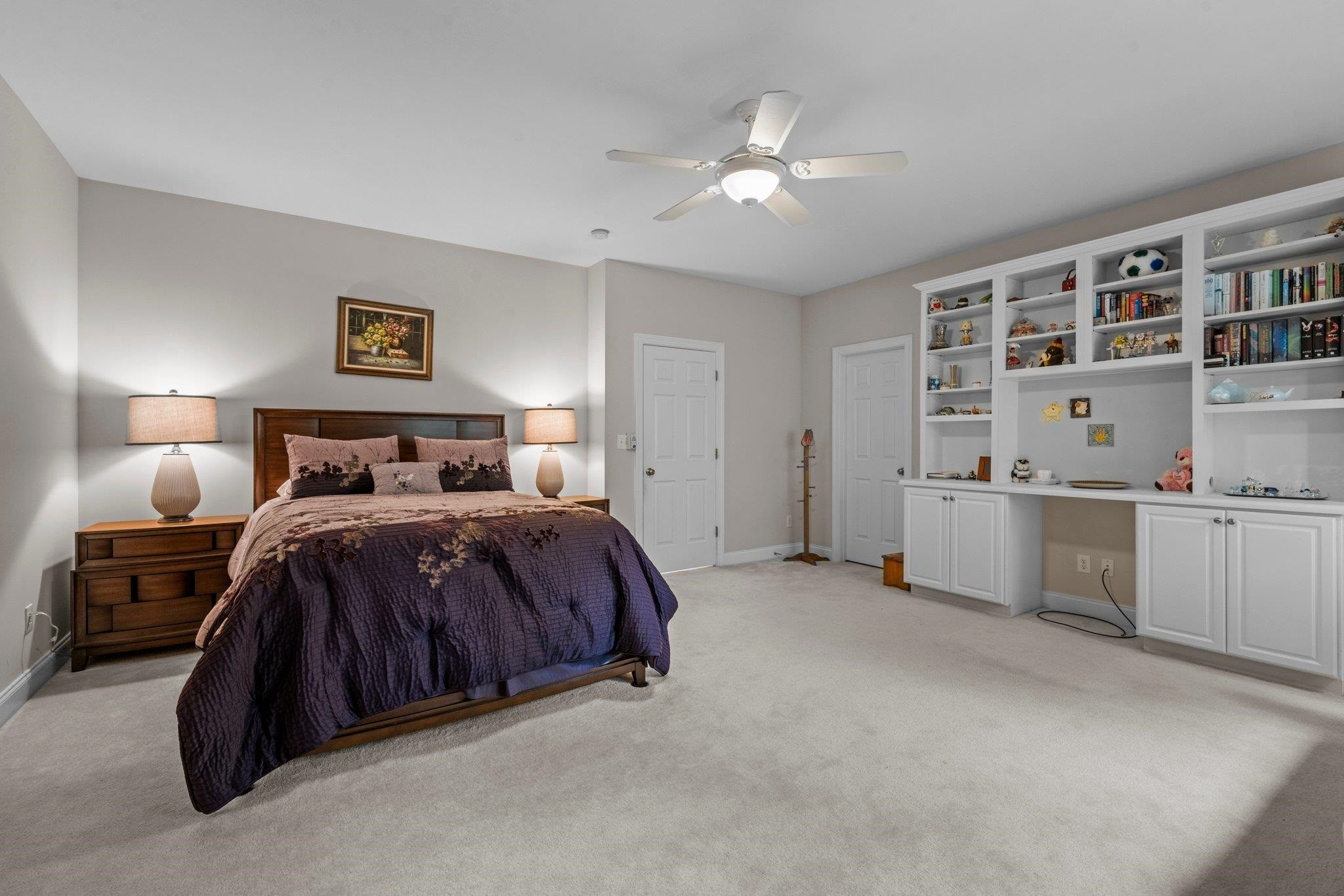 12816 Pegasi Way Raleigh, NC 27614 - Photo 29 of 49 Bedroom 2 ~ Built In Desk and Cabinet Space