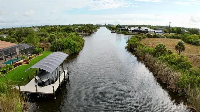 a view of a lake with outdoor space