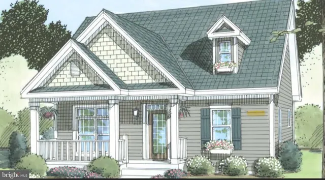 front view of a house with a porch