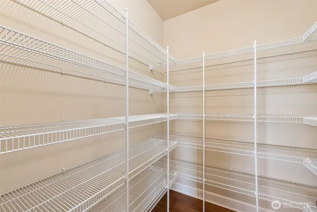 a view of a room with empty racks