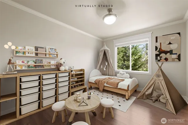 a kitchen with a table chairs stove and white cabinets