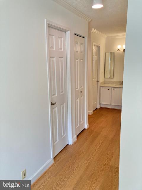 5902 Mt Eagle Drive, Unit 106 Alexandria, VA 22303 - Photo 36 of 73 Primary bedroom hall with closets and ensuite bath