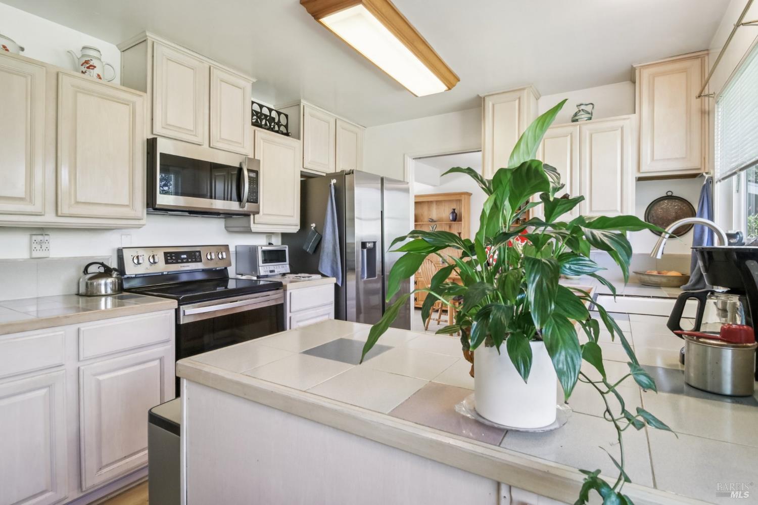 3217 Ensenada Drive San Ramon, CA 94583 - Photo 32 of 64 a kitchen with stainless steel appliances a counter top space cabinets and a potted plant