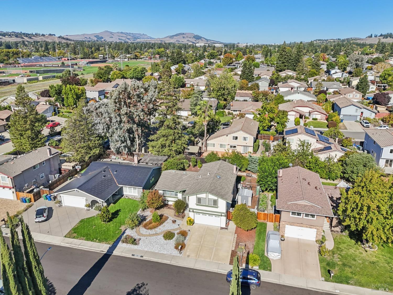 3217 Ensenada Drive San Ramon, CA 94583 - Photo 54 of 64 an aerial view of residential houses with outdoor space and parking