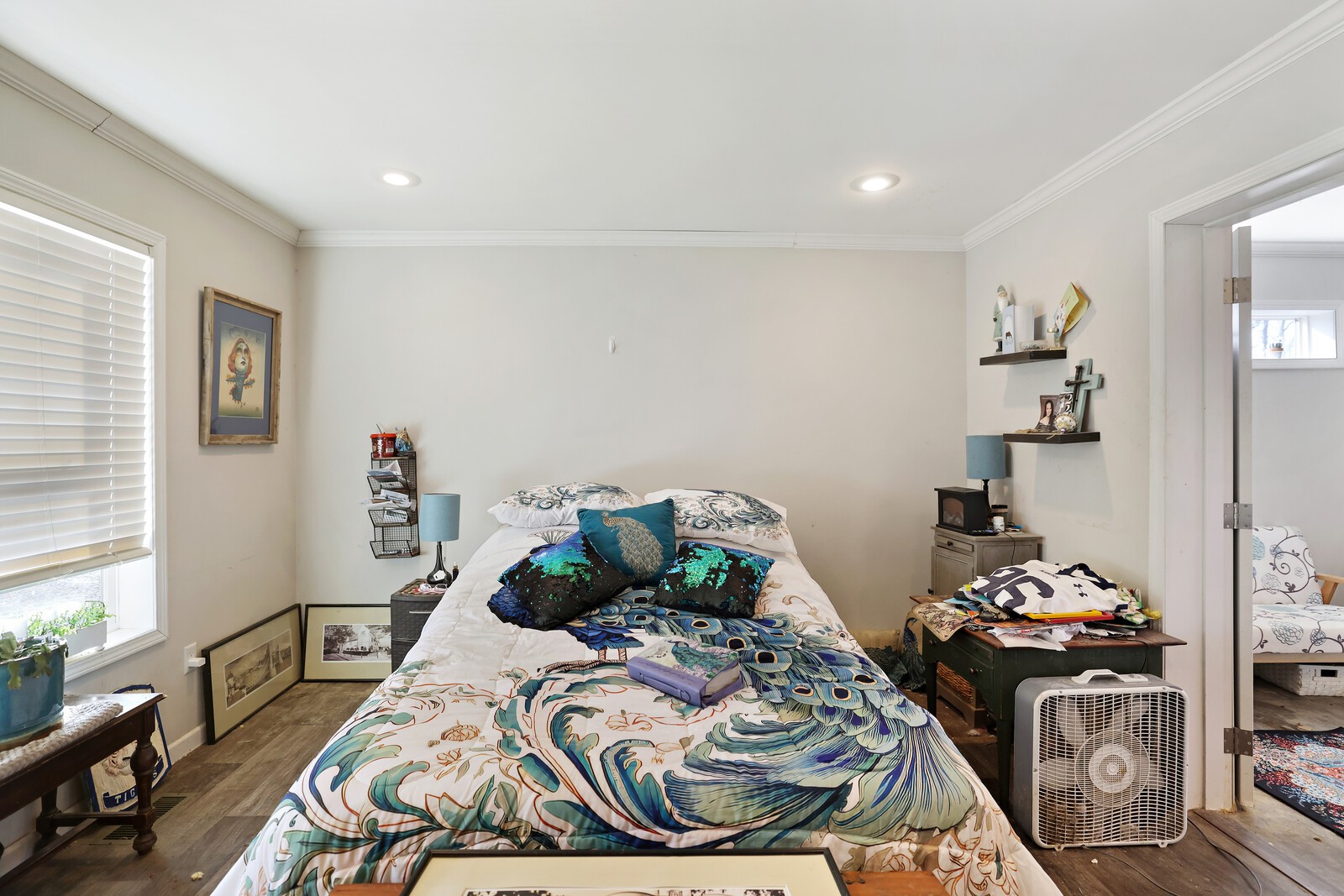 30195 White Oak Road Crawford, TN 38554 - Photo 26 of 54 a bedroom with a bed and wooden floor