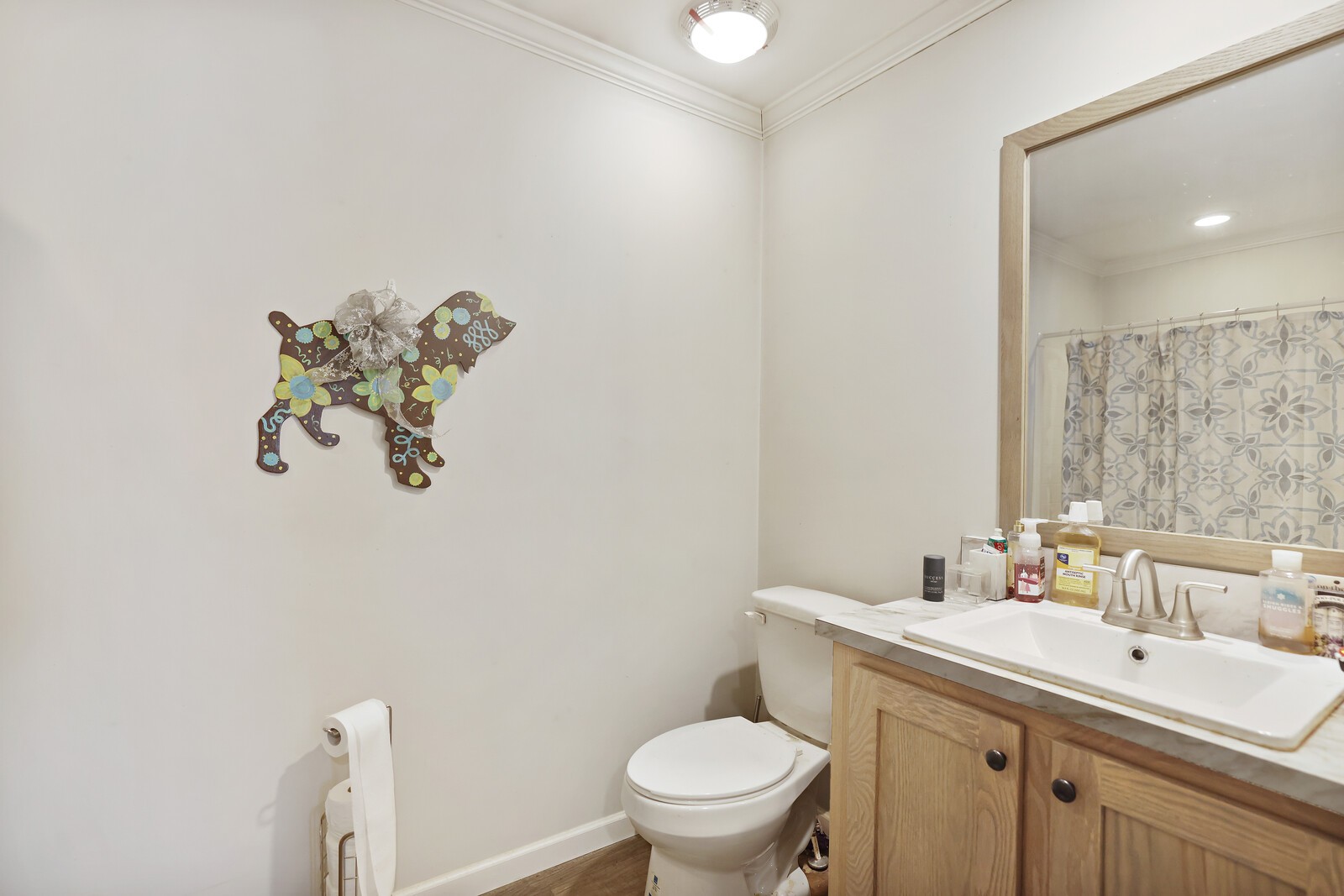 30195 White Oak Road Crawford, TN 38554 - Photo 39 of 54 a bathroom with a toilet sink and mirror