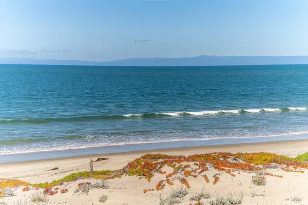 a view of an ocean beach