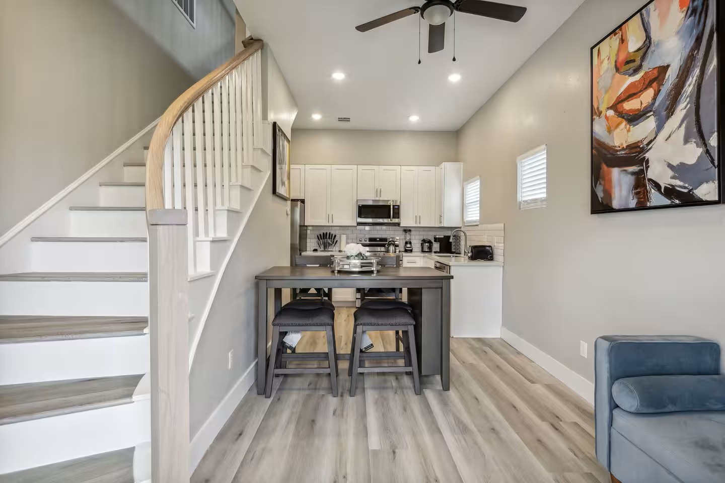 2502 Sam Wilson Street Houston, TX 77020 - Photo 3 of 15 a dining room with furniture and wooden floor