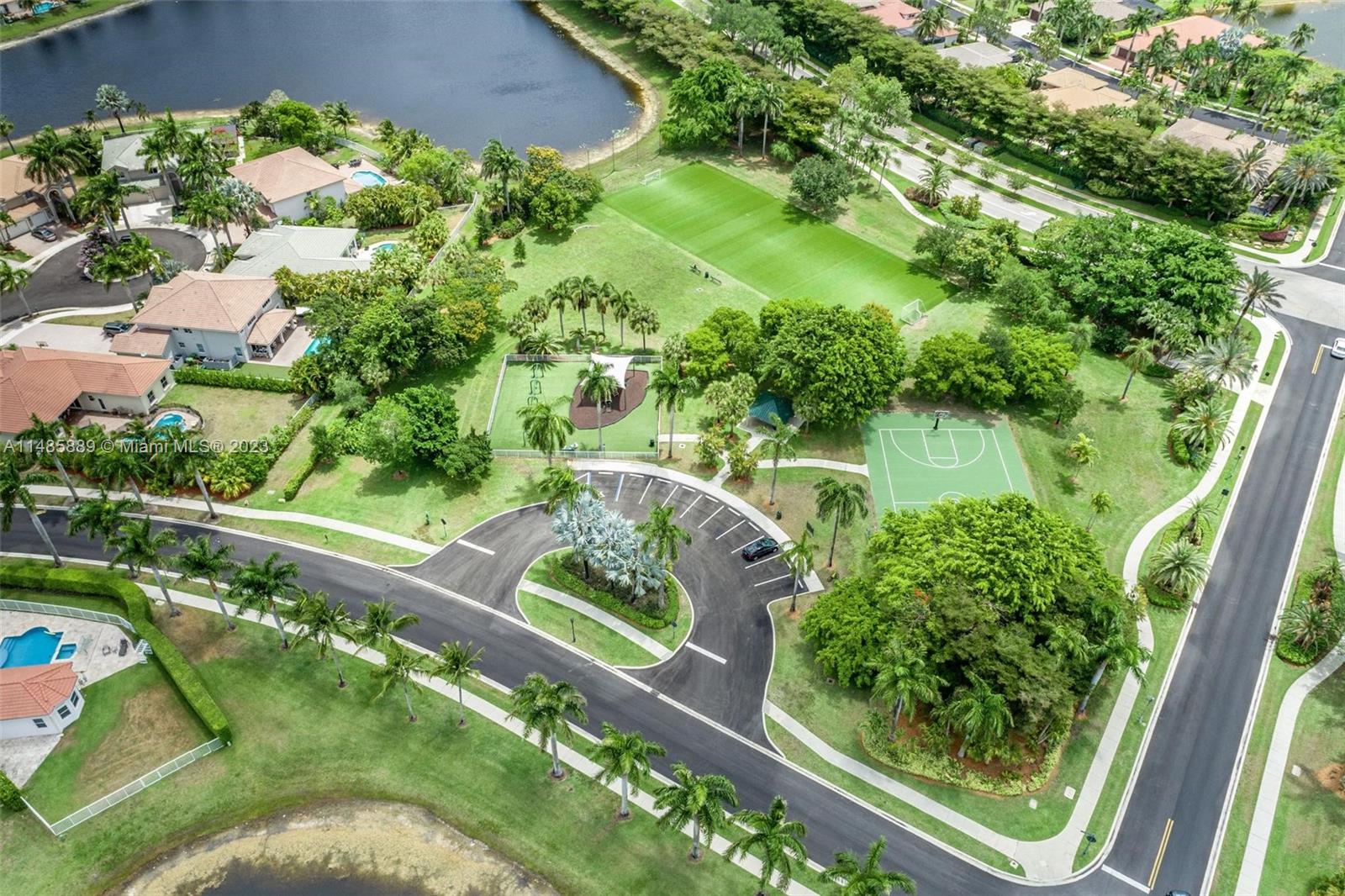 1955 Timberline Road Weston, FL 33327 - Photo 33 of 48 an aerial view of a garden