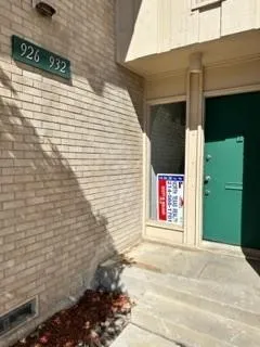 a view of a door of the house