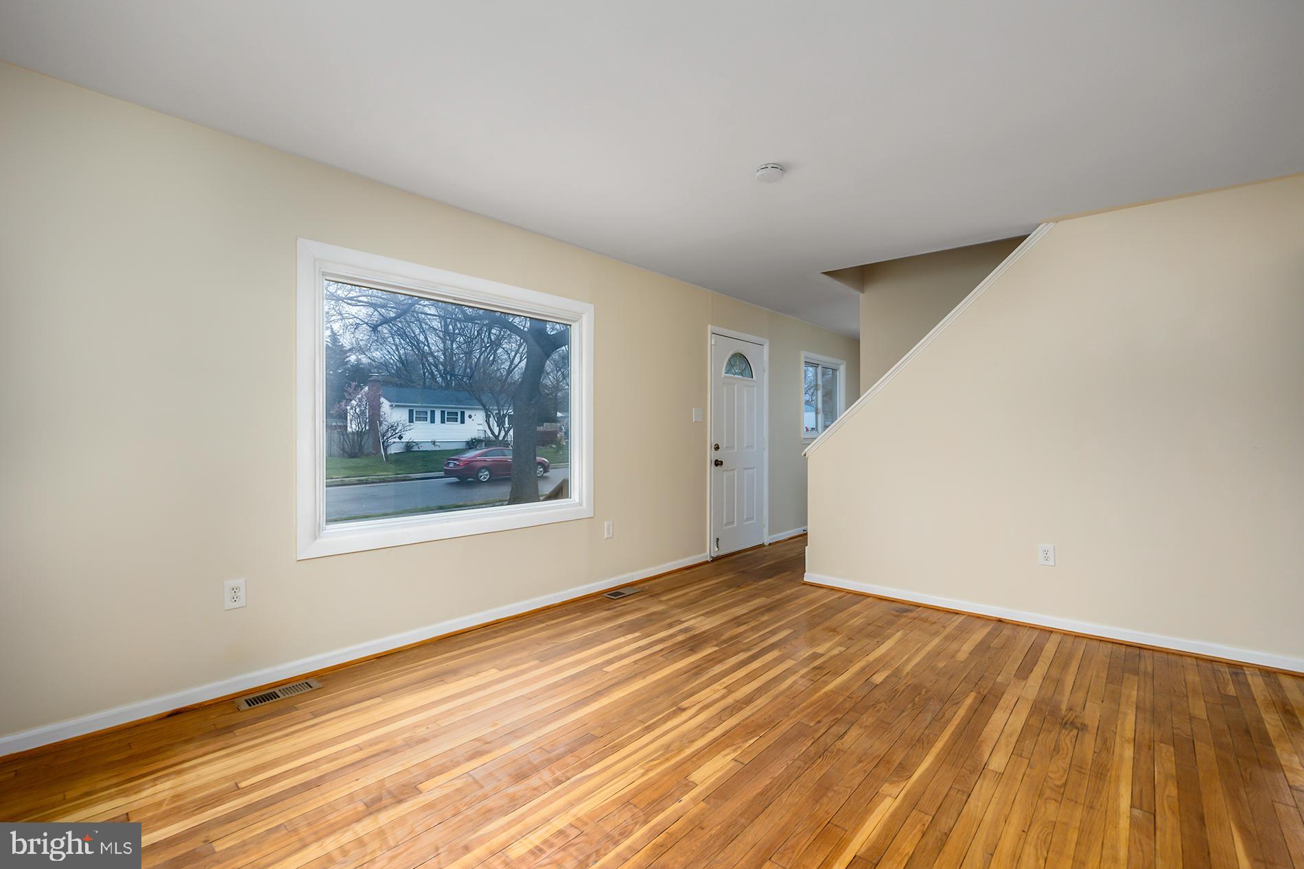 Living room with large picture window