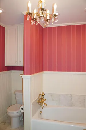 a view of a room that has a window in it