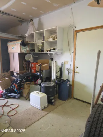 a view of an entryway with a front door