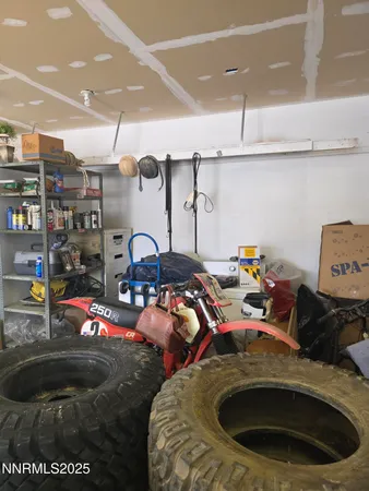 a room with storage and utility