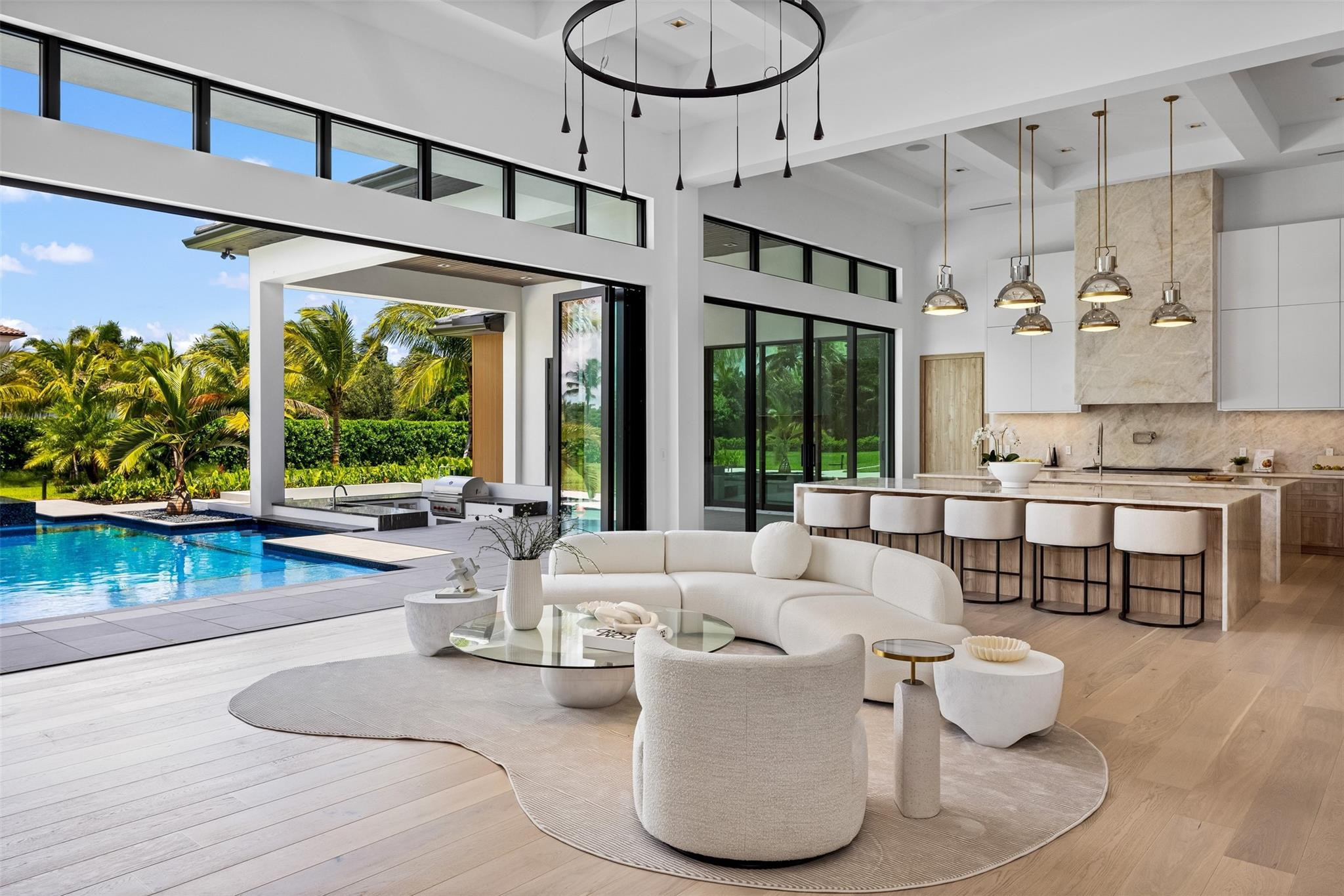 12701 Luray Road Southwest Ranches, FL 33330 - Photo 12 of 44 a living room with furniture and a large window