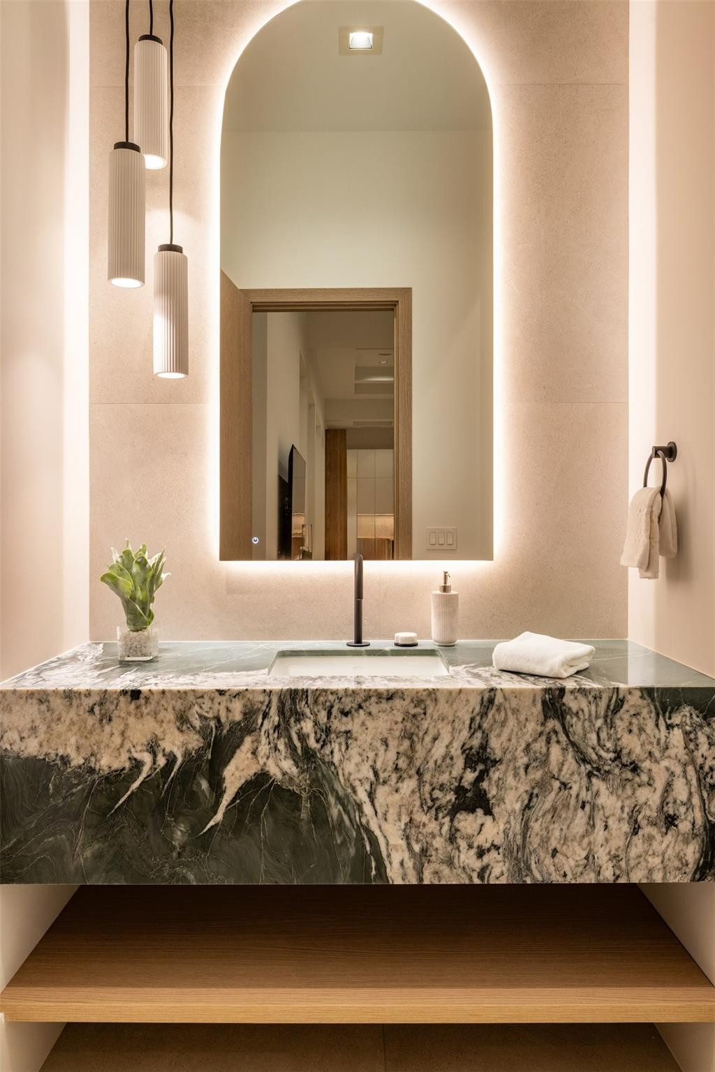 12701 Luray Road Southwest Ranches, FL 33330 - Photo 15 of 44 a bathroom with a granite countertop sink and a mirror