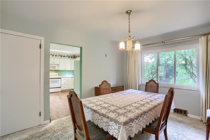 9558 Meadow Road Allison Park, PA 15101 - Photo 9 of 22 Dining room showing large closet where attic is accessed