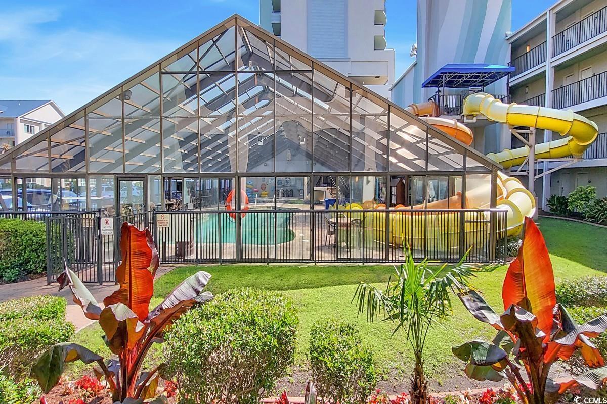 2311 South Ocean Boulevard, Unit 624 Myrtle Beach, SC 29577 - Photo 13 of 28 Indoor swimming pool and water slide.