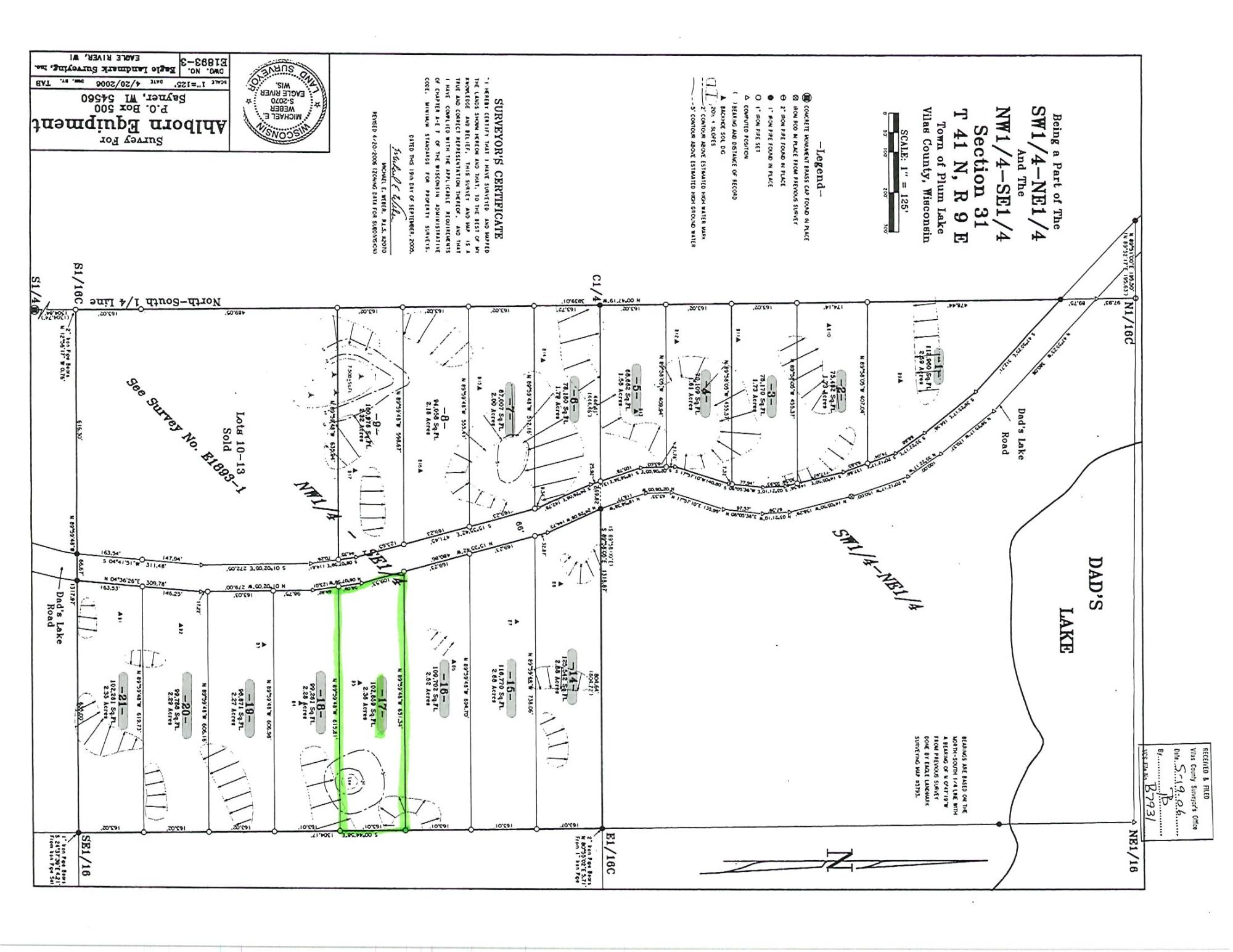 Lot 17 Dad's Lake Road Eagle River, WI 54521 - Photo 5 of 5 Gallery Image 5