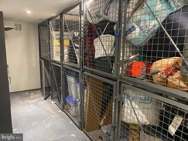 a view of storage and utility room