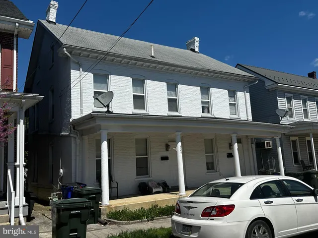 a front view of a house