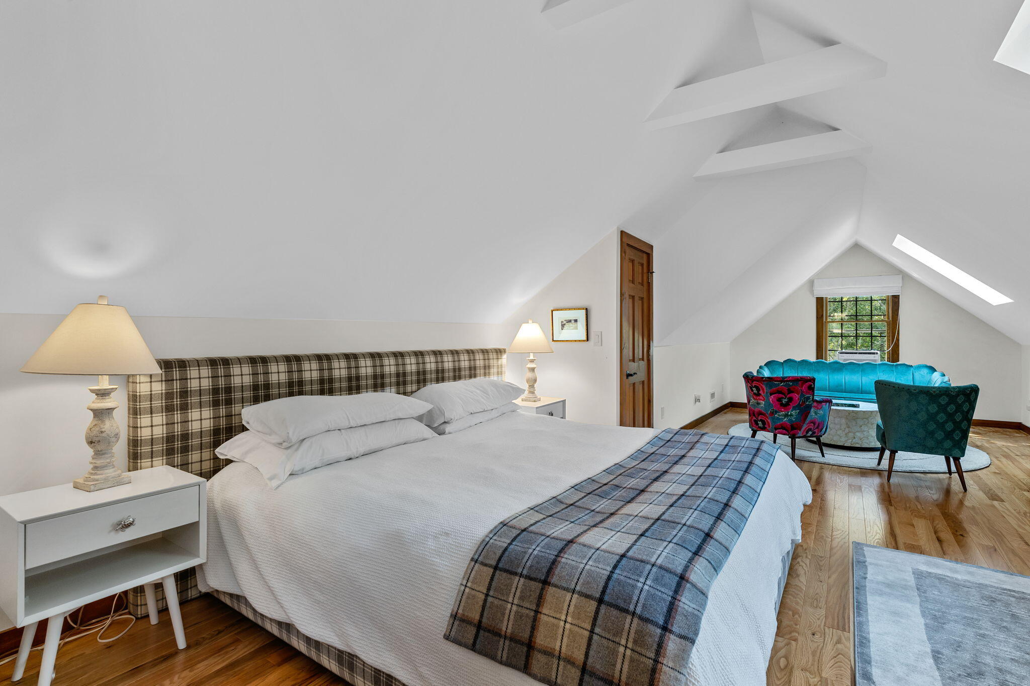 97 Round Cove Road Chatham, MA 02633 - Photo 28 of 55 a bedroom with a bed a table and chair