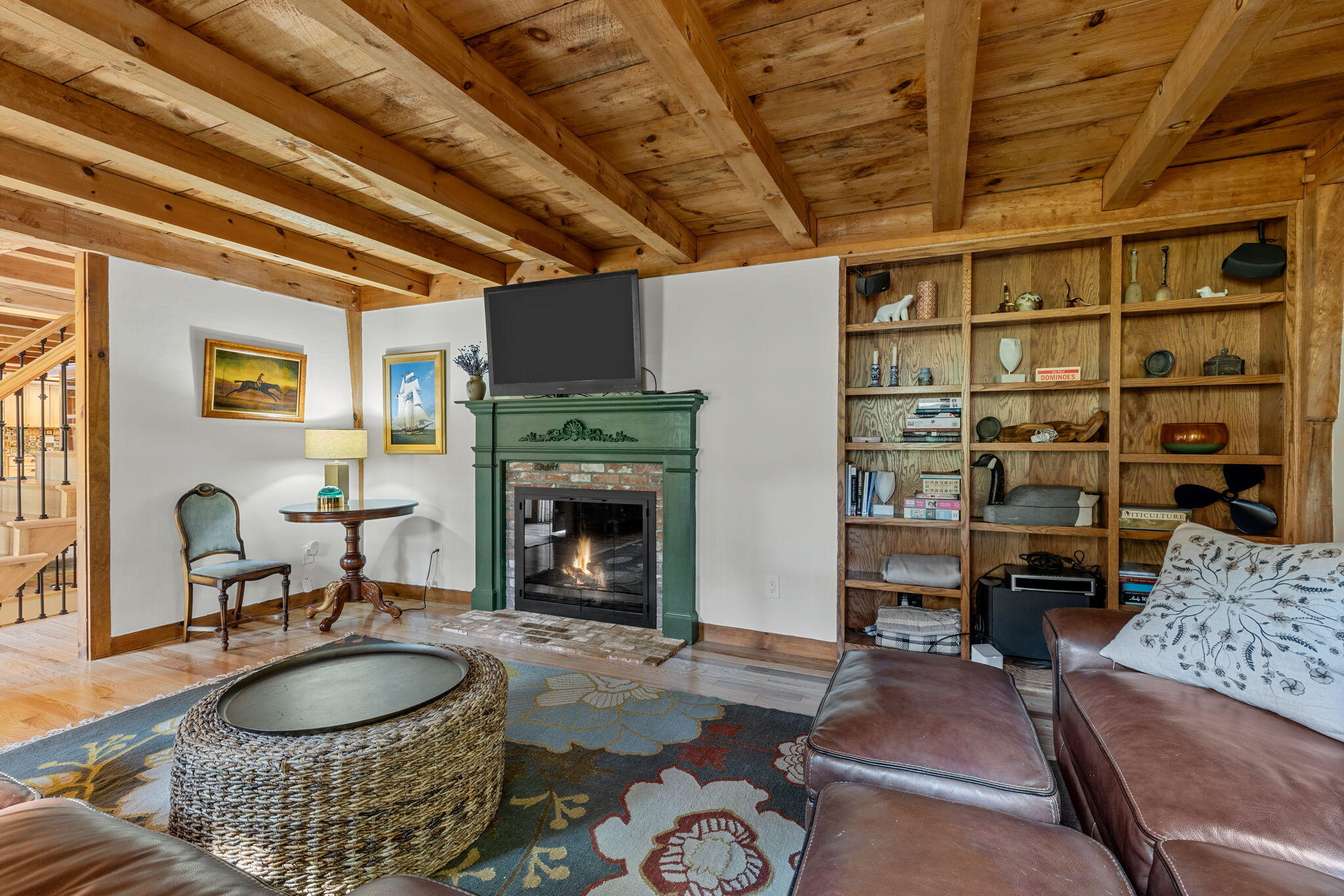97 Round Cove Road Chatham, MA 02633 - Photo 5 of 55 a living room with furniture and a wooden floor