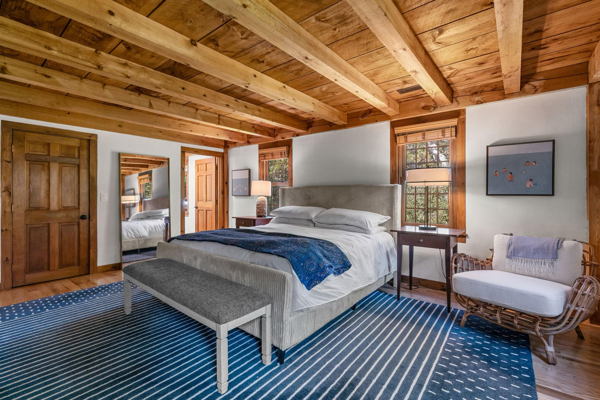 97 Round Cove Road Chatham, MA 02633 - Photo 7 of 55 a bedroom with a bed wooden floor and couch