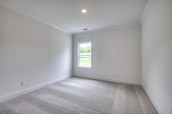 a view of hallway with livingroom