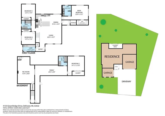 $633,400 | 4133 Great Bridge Drive, DeForest, WI 53532