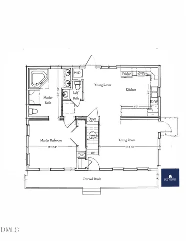 a picture of a floor plan