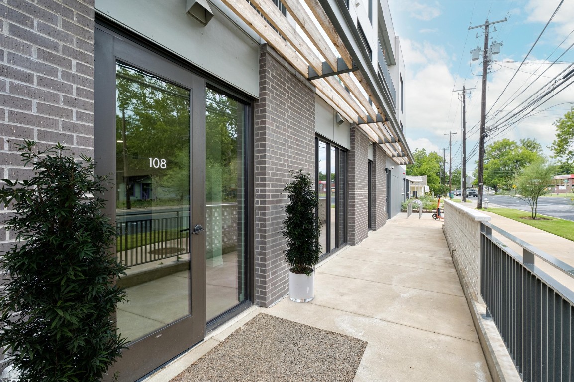 a view of a corridor