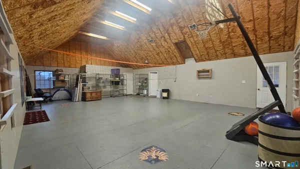 a view of a storage in a room