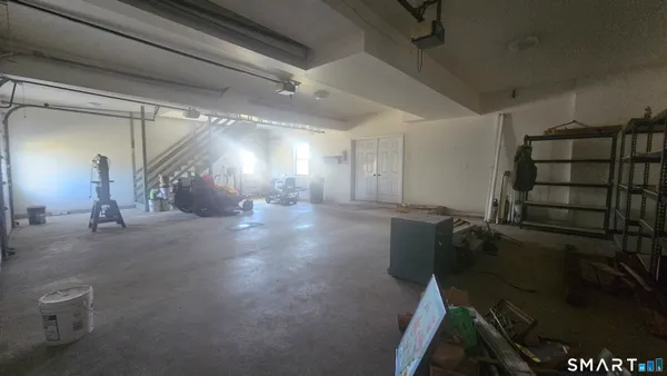 a view of a storage room