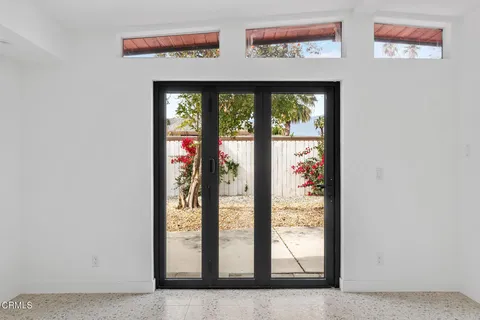 a view of an entryway with window