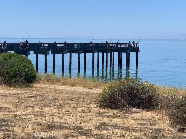 a view of a swimming pool with an outdoor seating and a forest