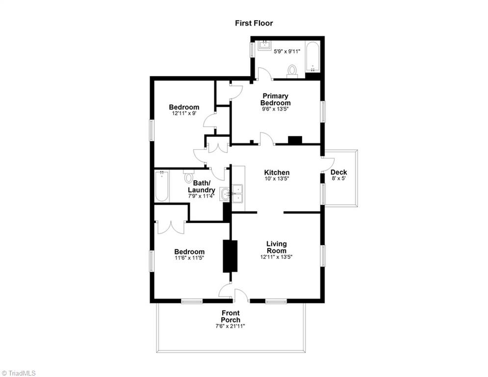 5207 Old Rural Hall Road Winston-Salem, NC 27105 - Photo 14 of 14 Floorplan