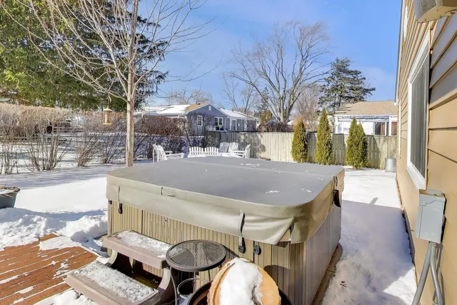 a view of yard with patio