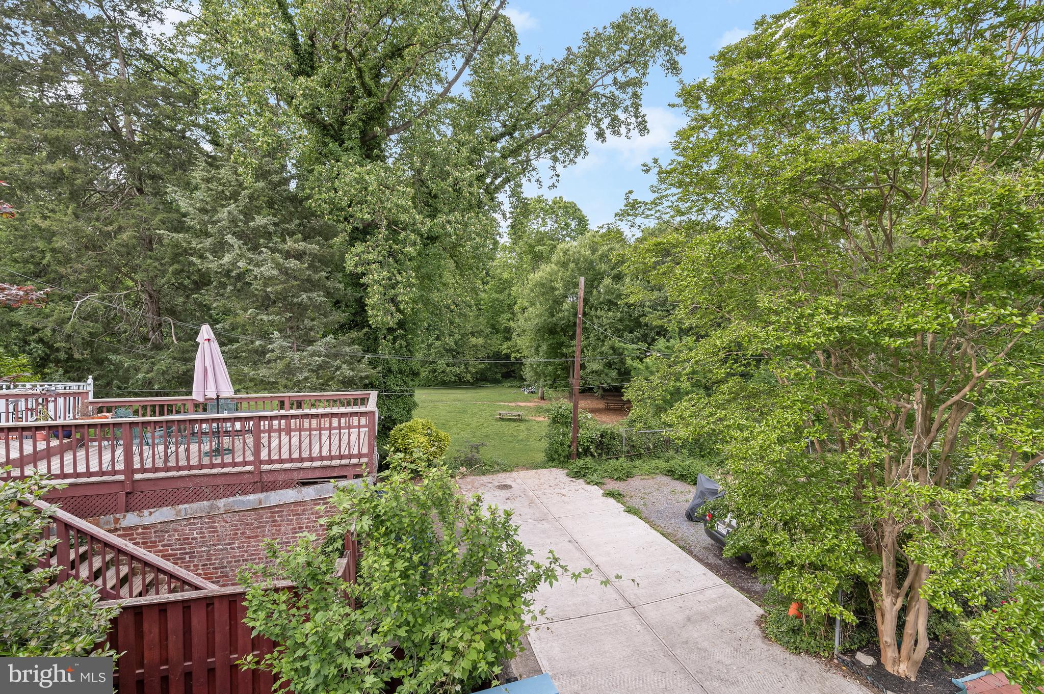 1931 38th Street Northwest Washington, DC 20007 - Photo 32 of 45 View from deck into national park