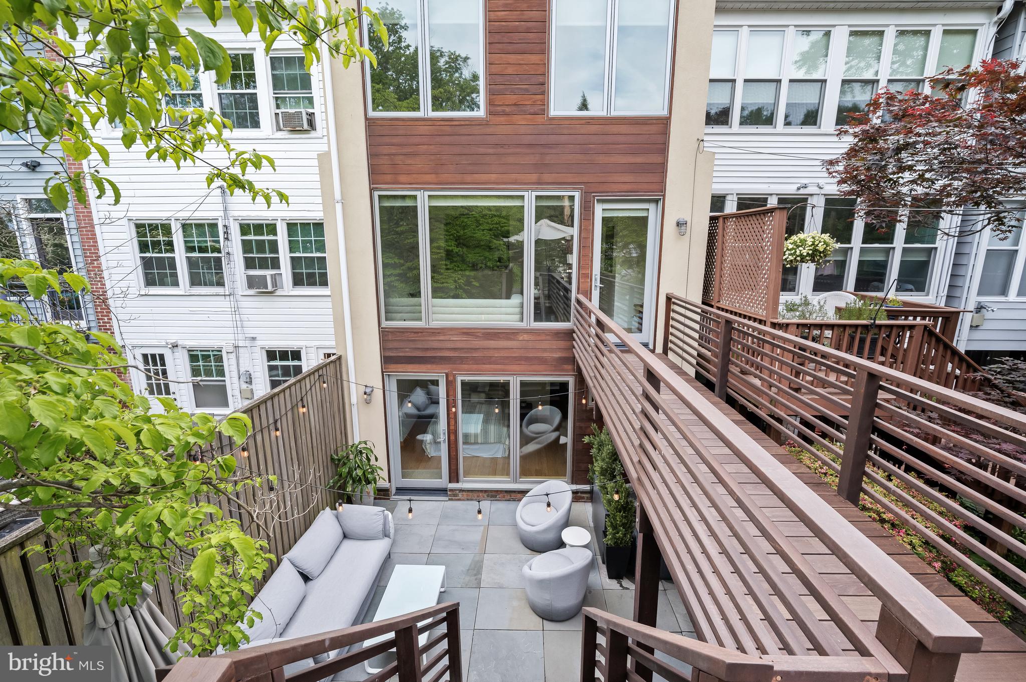 1931 38th Street Northwest Washington, DC 20007 - Photo 33 of 45 Ipe siding ads a distinct architectural feature to