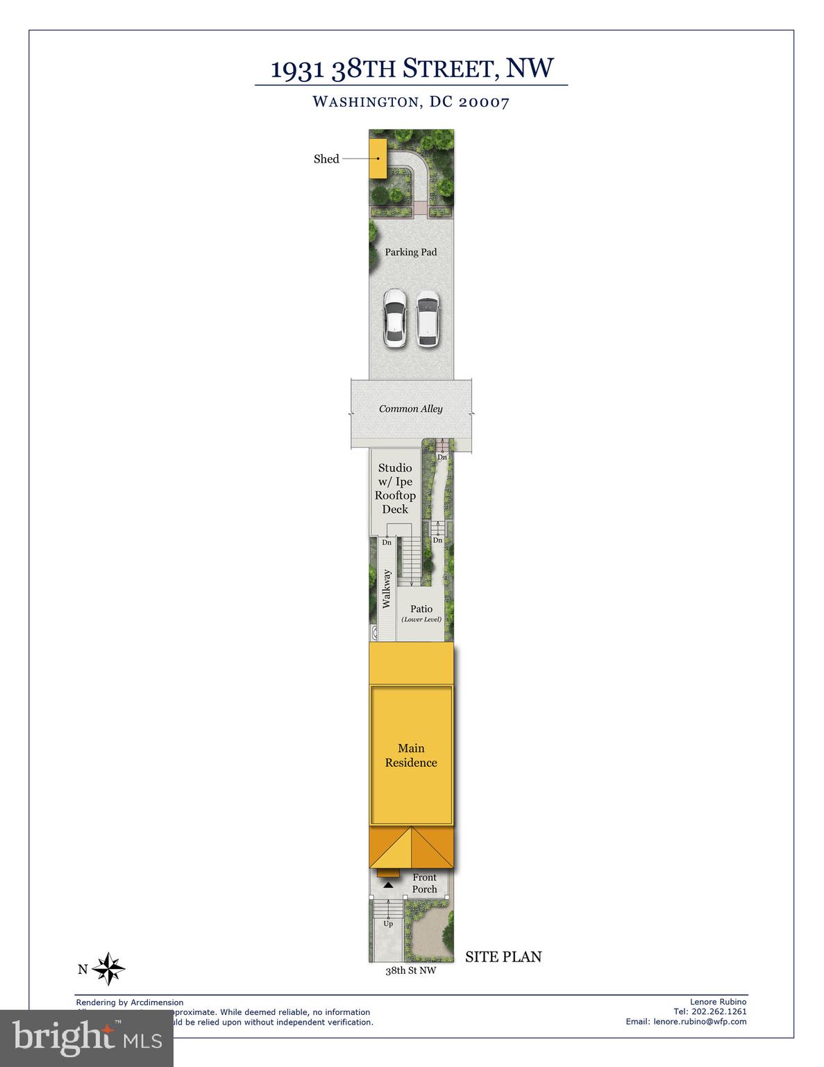 1931 38th Street Northwest Washington, DC 20007 - Photo 44 of 45 1931 38th St NW Site Plan