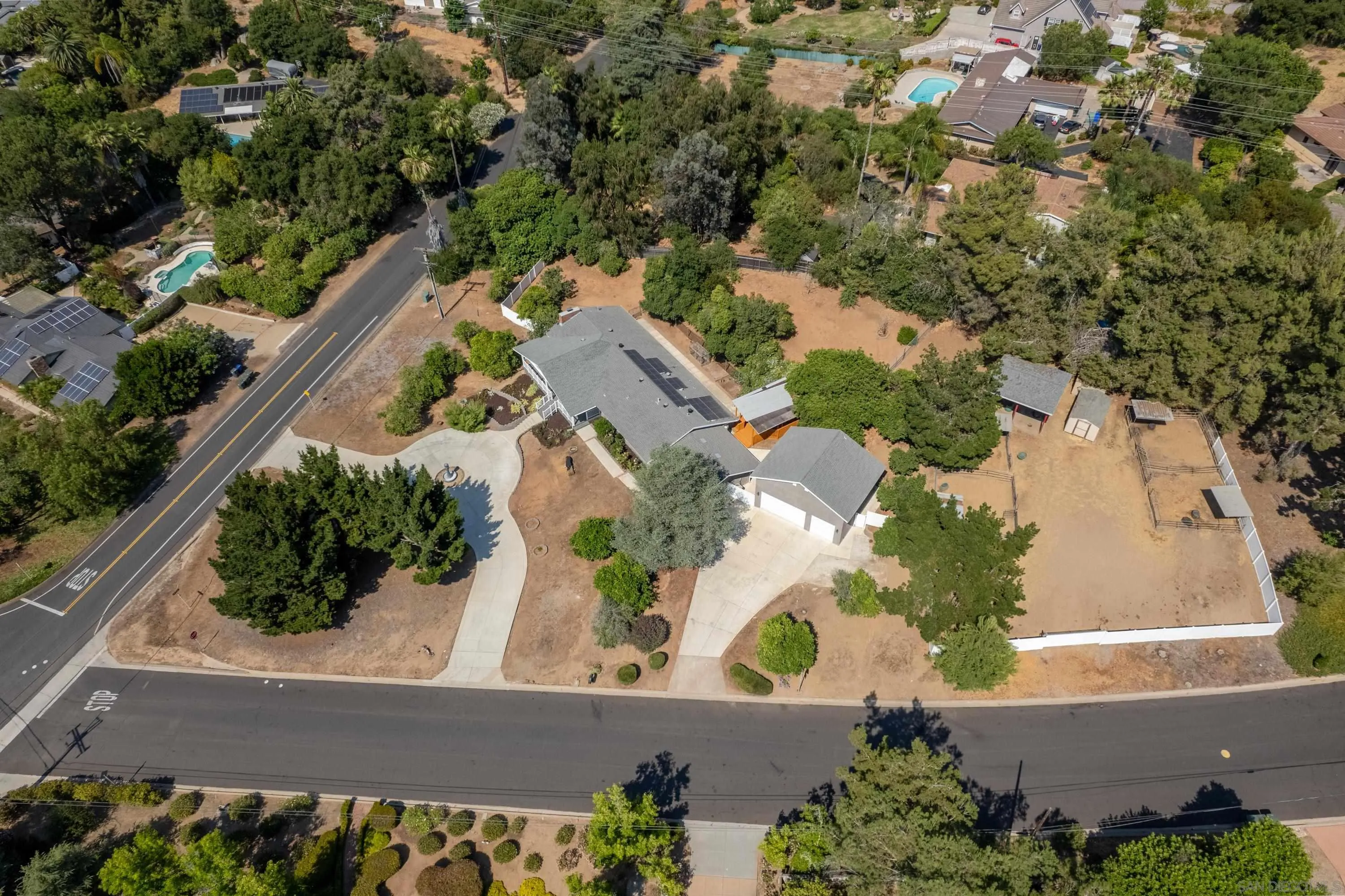 16355 Orchard Bend Road Poway, CA 92064 - Photo 40 of 49 an aerial view of a house