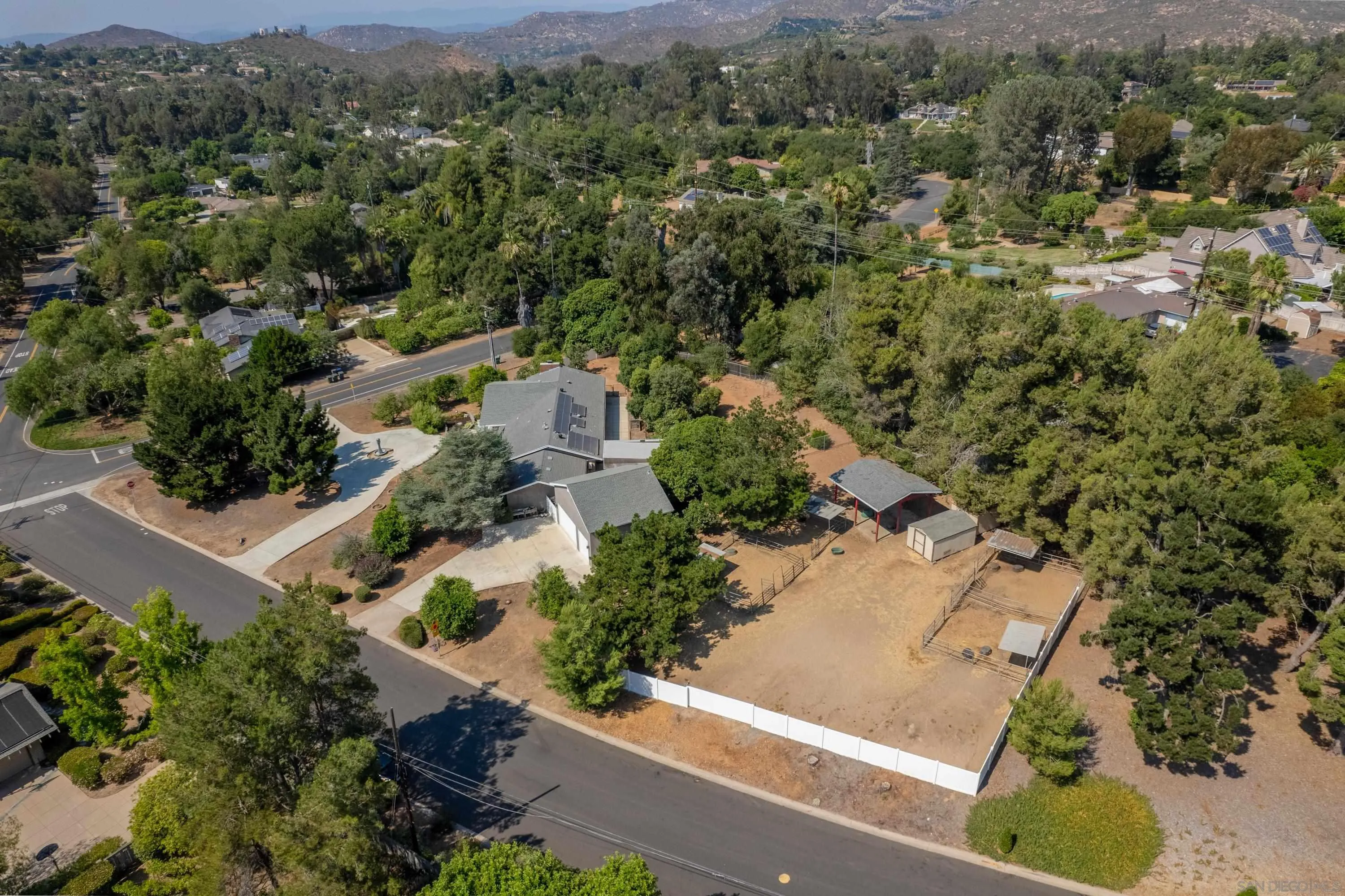 16355 Orchard Bend Road Poway, CA 92064 - Photo 41 of 49 an aerial view of residential house with outdoor space
