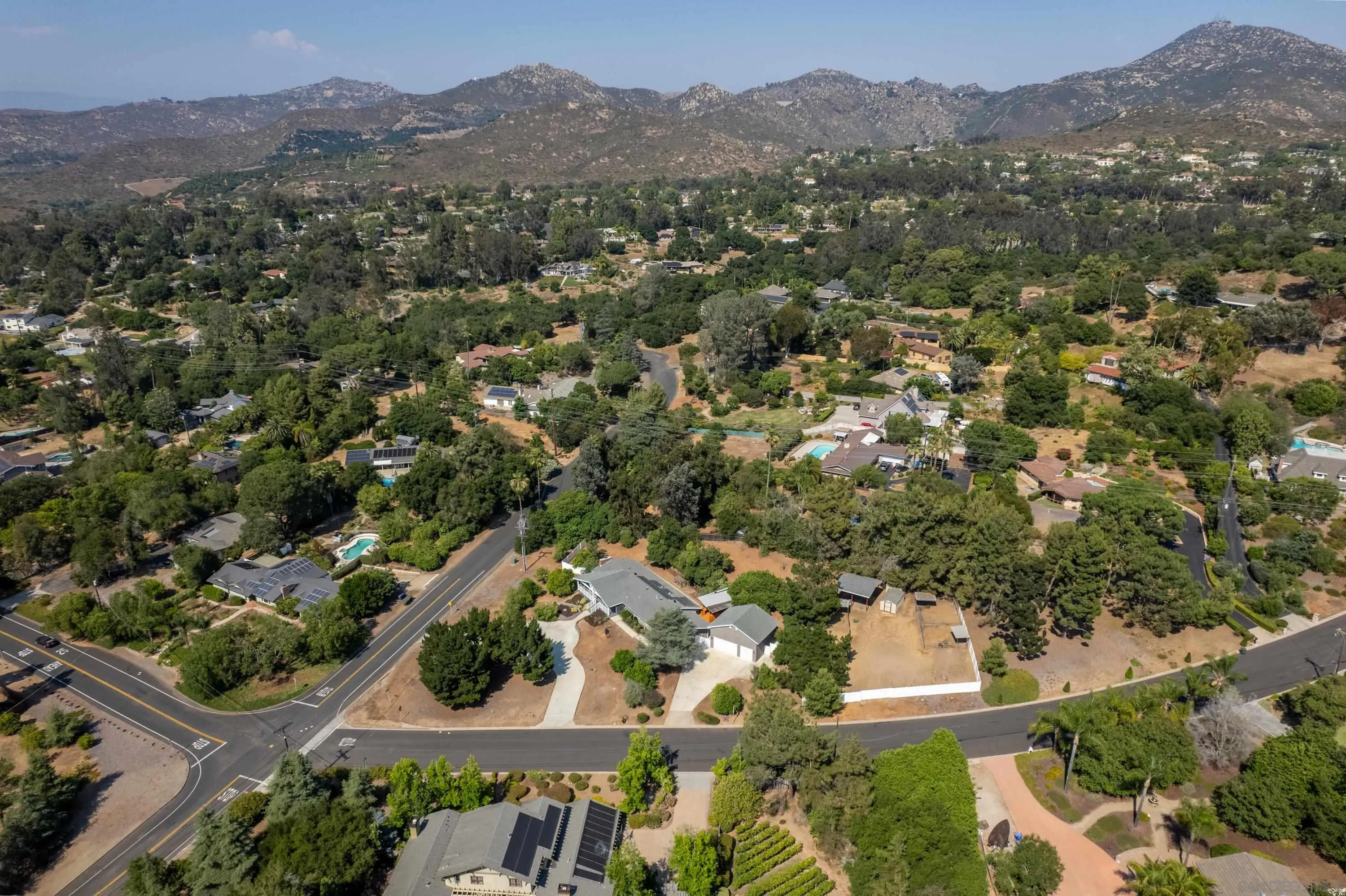 16355 Orchard Bend Road Poway, CA 92064 - Photo 46 of 49 an aerial view of residential house with outdoor space