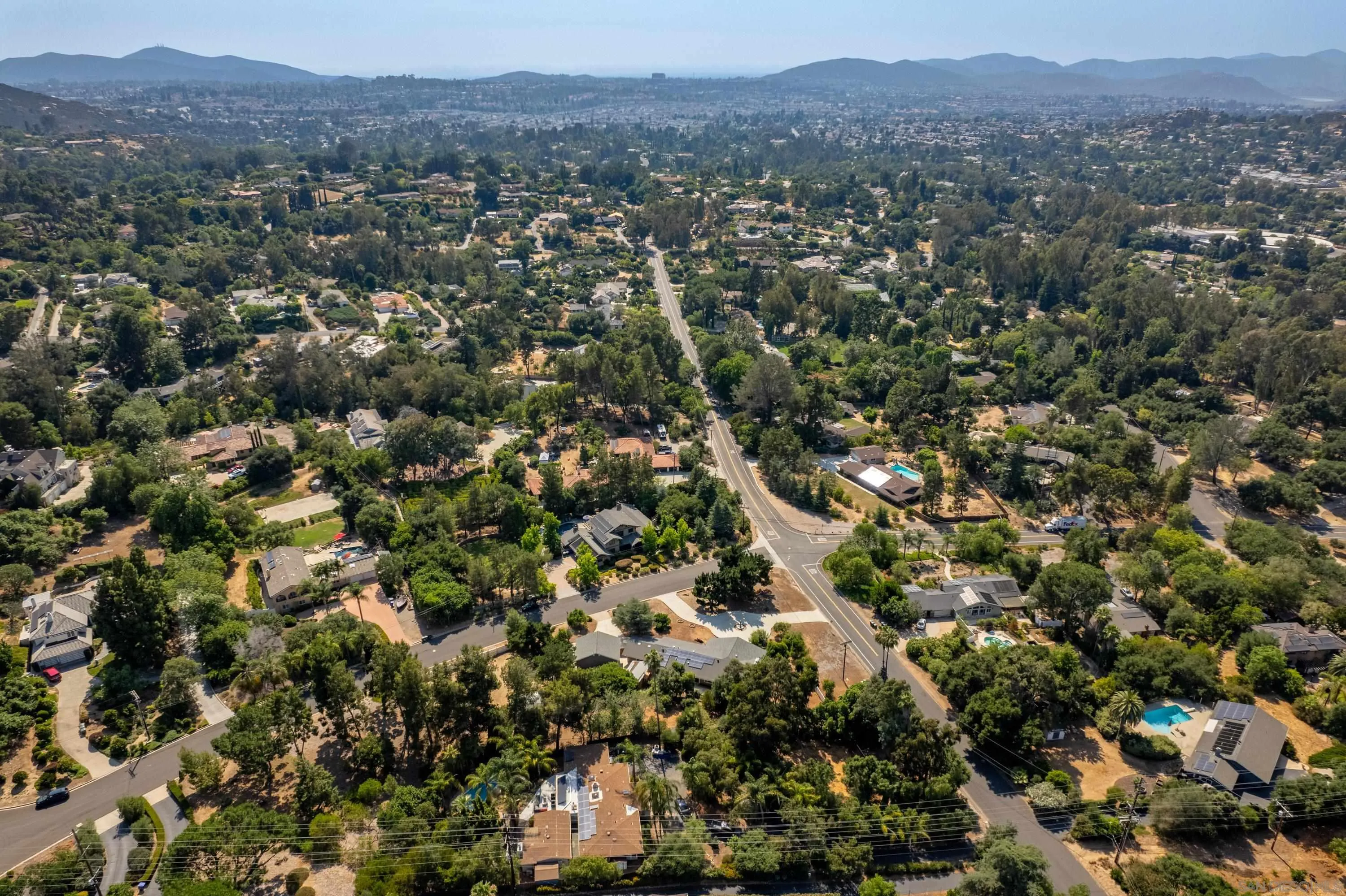 16355 Orchard Bend Road Poway, CA 92064 - Photo 48 of 49 an aerial view of a residential houses and city street