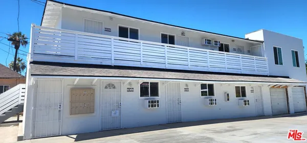 a view of a house with a balcony